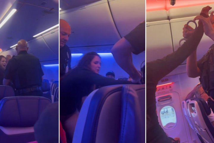 Southwest flight passenger bites, kicks police after on-board arrest: video