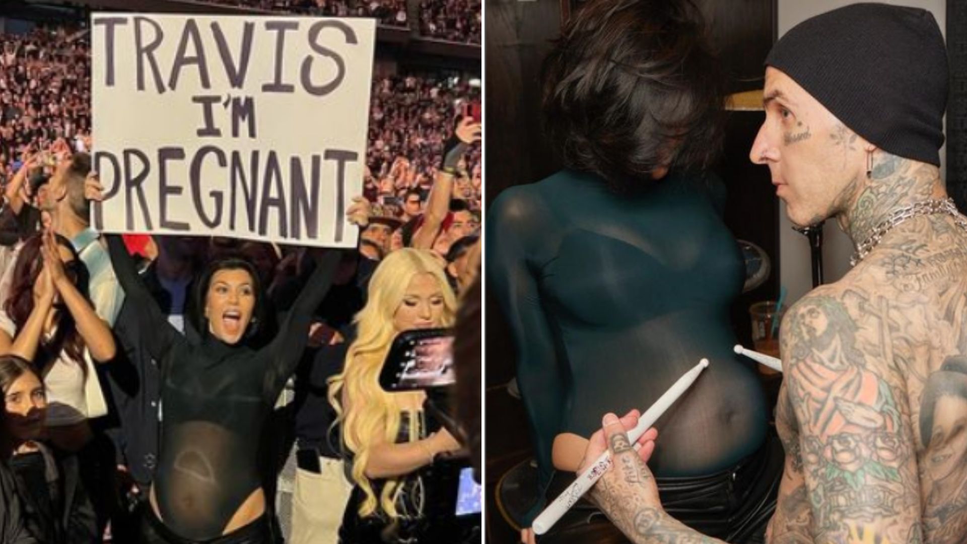 Kourtney Kardashian reveals she and Travis Barker expecting 1st child together – National