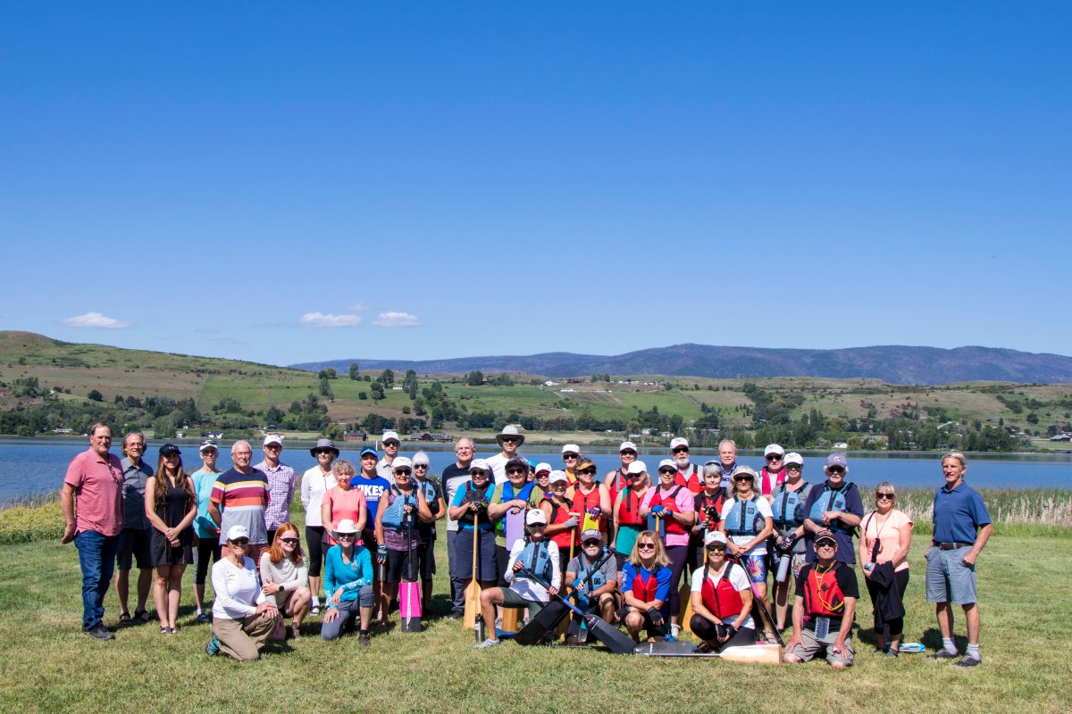 Members of the Greater Vernon Advisory Committee, the Vernon Rowing and Dragon Boat Club and the Jordan family gathered on May 31 to mark the occasion.