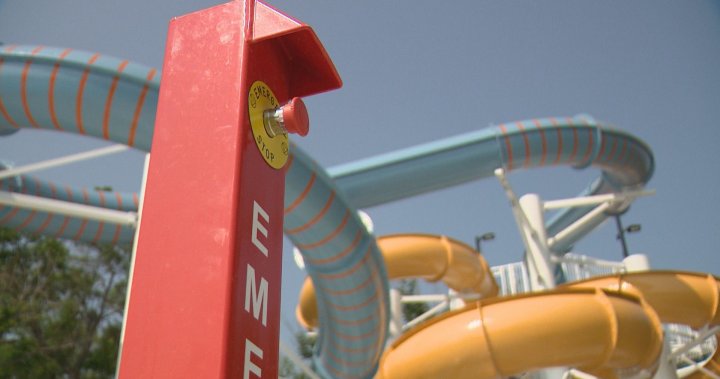 Wascana Pool waterslides constantly closed due to tempting shut off button