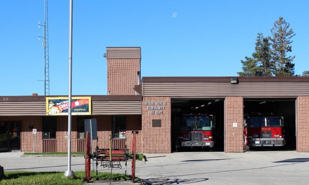 Mount Forest fire station.