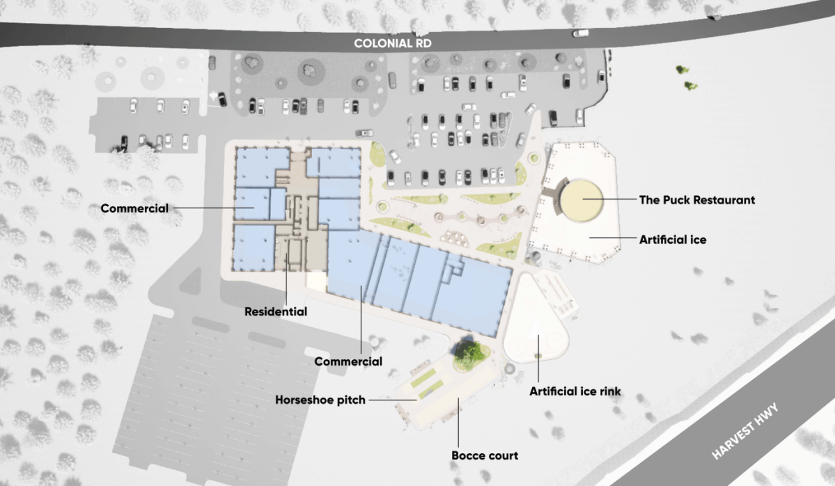 A layout of each individual building and amenity that will be part of the development was showcased in the presentation from United Gulf at the municipality's public information meeting on June 19