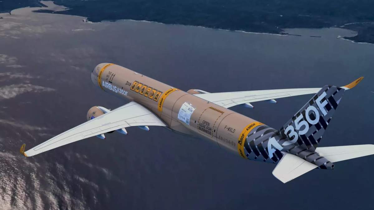 The final A350F livery design.