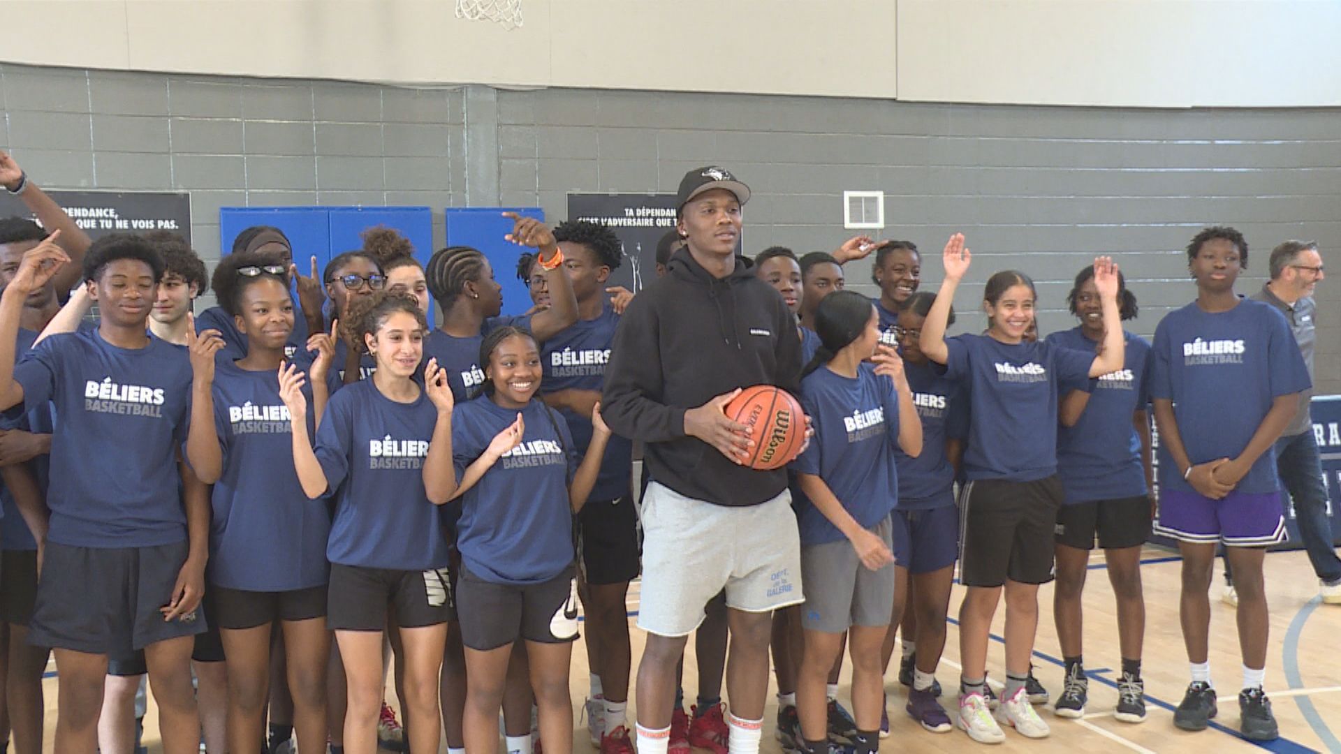 NBA star Bennedict Mathurin inspires young athletes in return to