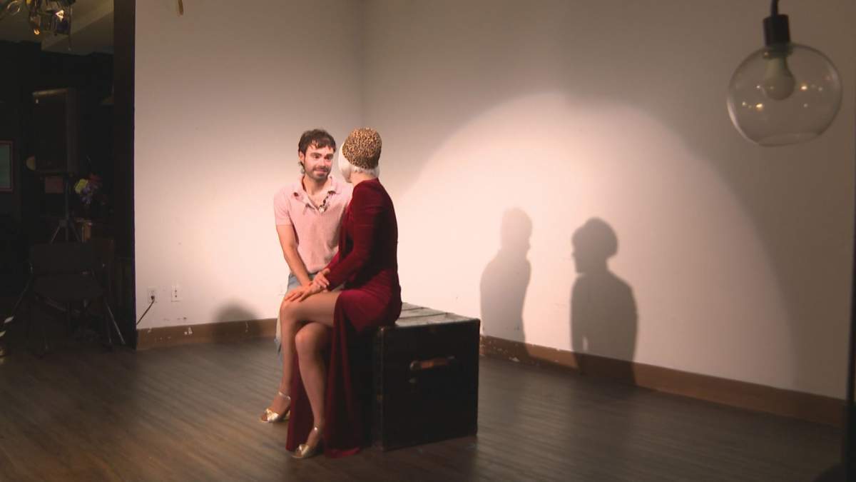 Actors perform a scene from Strange/Familiar at Didi's Playhaus on June 13, 2023. The venue is closing at the end of the month. 