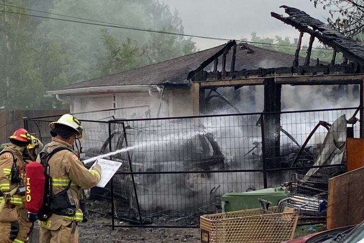 Fire destroys Glenbrook detached garage and vehicle within