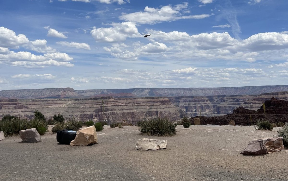 Image provided by the Mohave County Sheriff's Office Search and Rescue after it announced it had recovered the body of a 33-year-old man who fell to his death at the Grand Canyon Skywalk.
