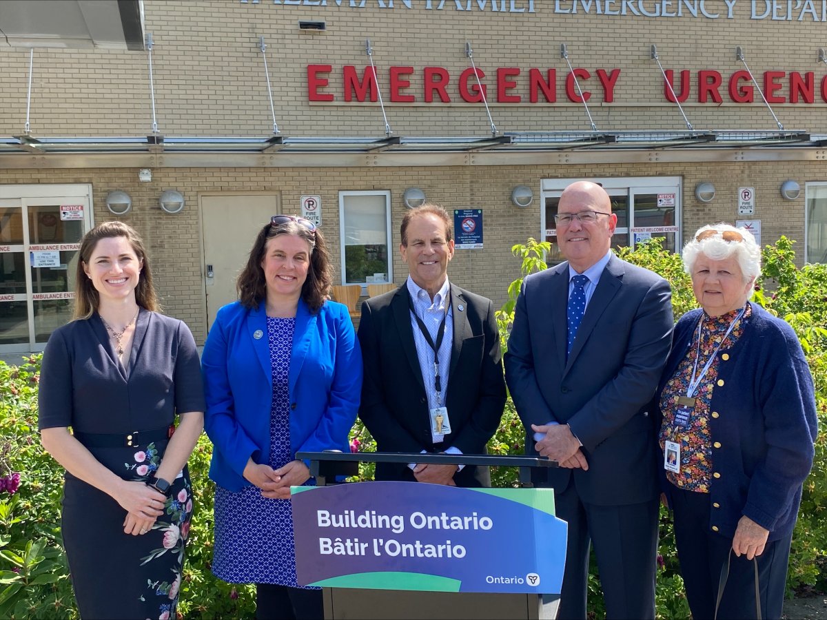 The province announces funding for hospitals in Brockville and Kemptville.