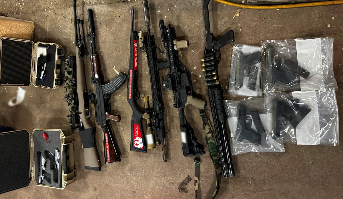 Several guns and thousands of rounds of ammunition were seized in a RCMP investigation Tuesday.