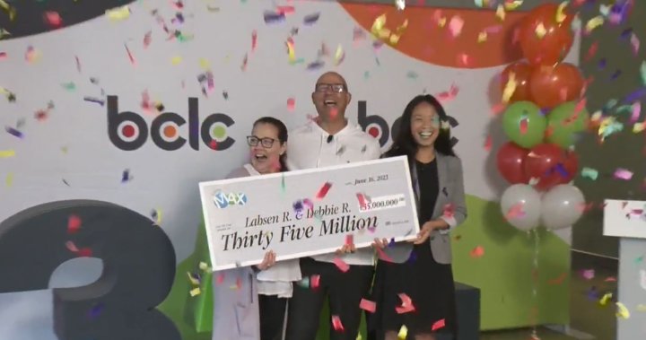 Victoria couple strike it rich with $35M lottery win – BC | Globalnews.ca