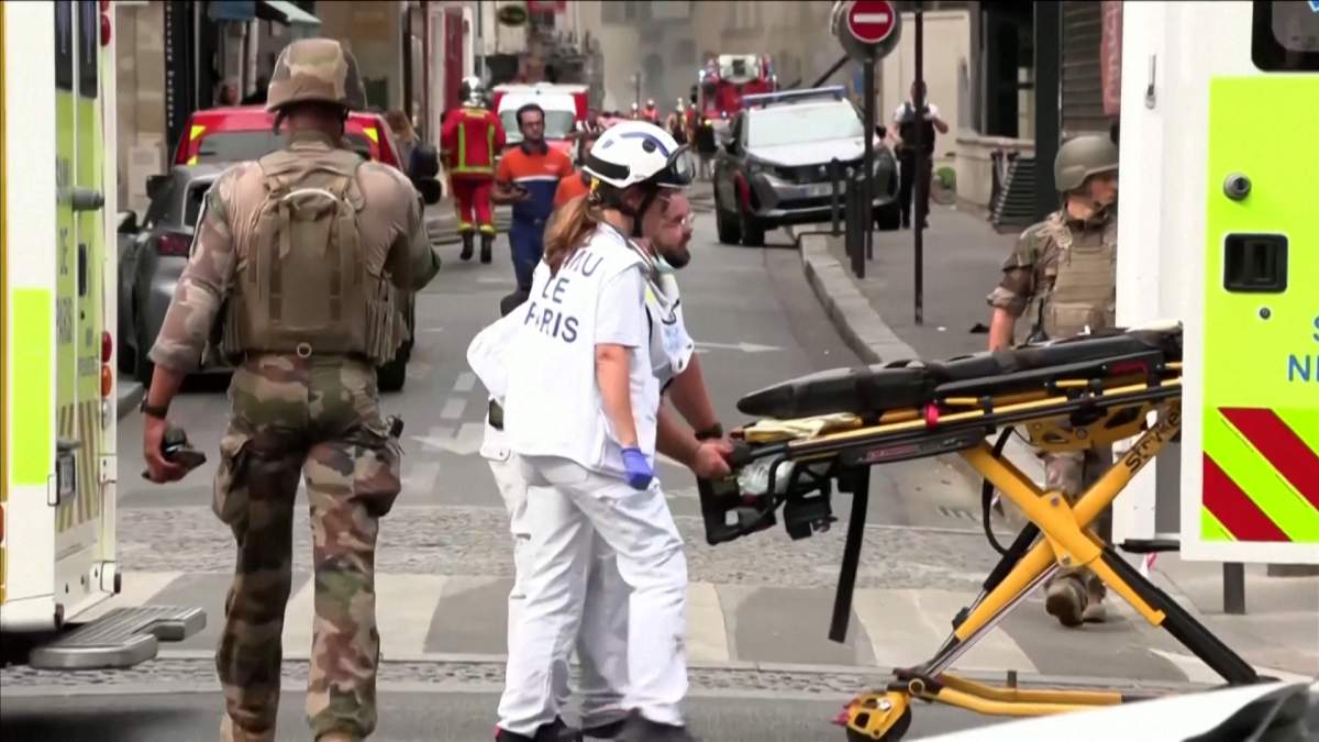 An explosion occurred in Paris.
