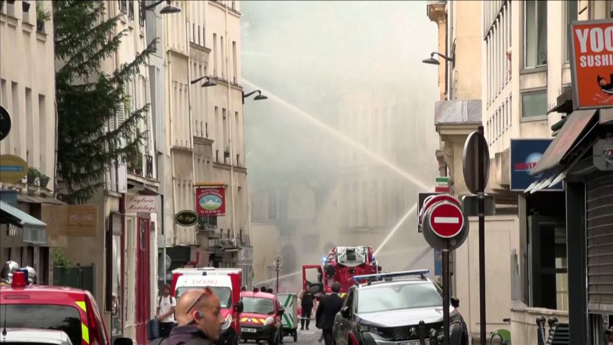 An explosion occurred in Paris.