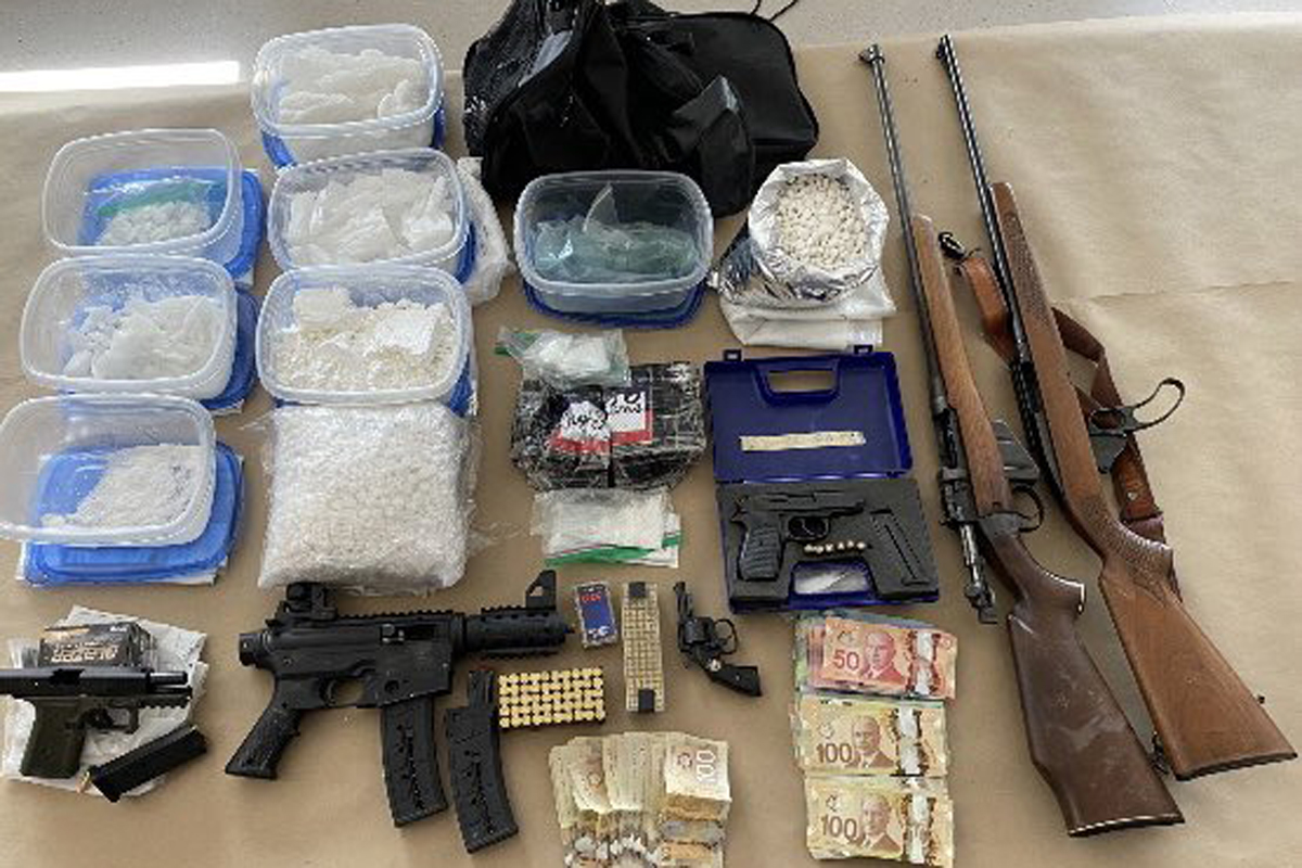 Police in Guelph say they seized close to $300,000 worth of illicit drugs as well as $250,000 worth of stolen property when officers raided a meth lab just north of the city earlier this month.