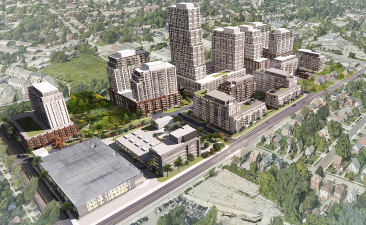 Auburn Developments, a London-based company, is planning  to build 13 towers, ranging in size from five to 38 storeys, on the massive site which is over 10 hectares in size.