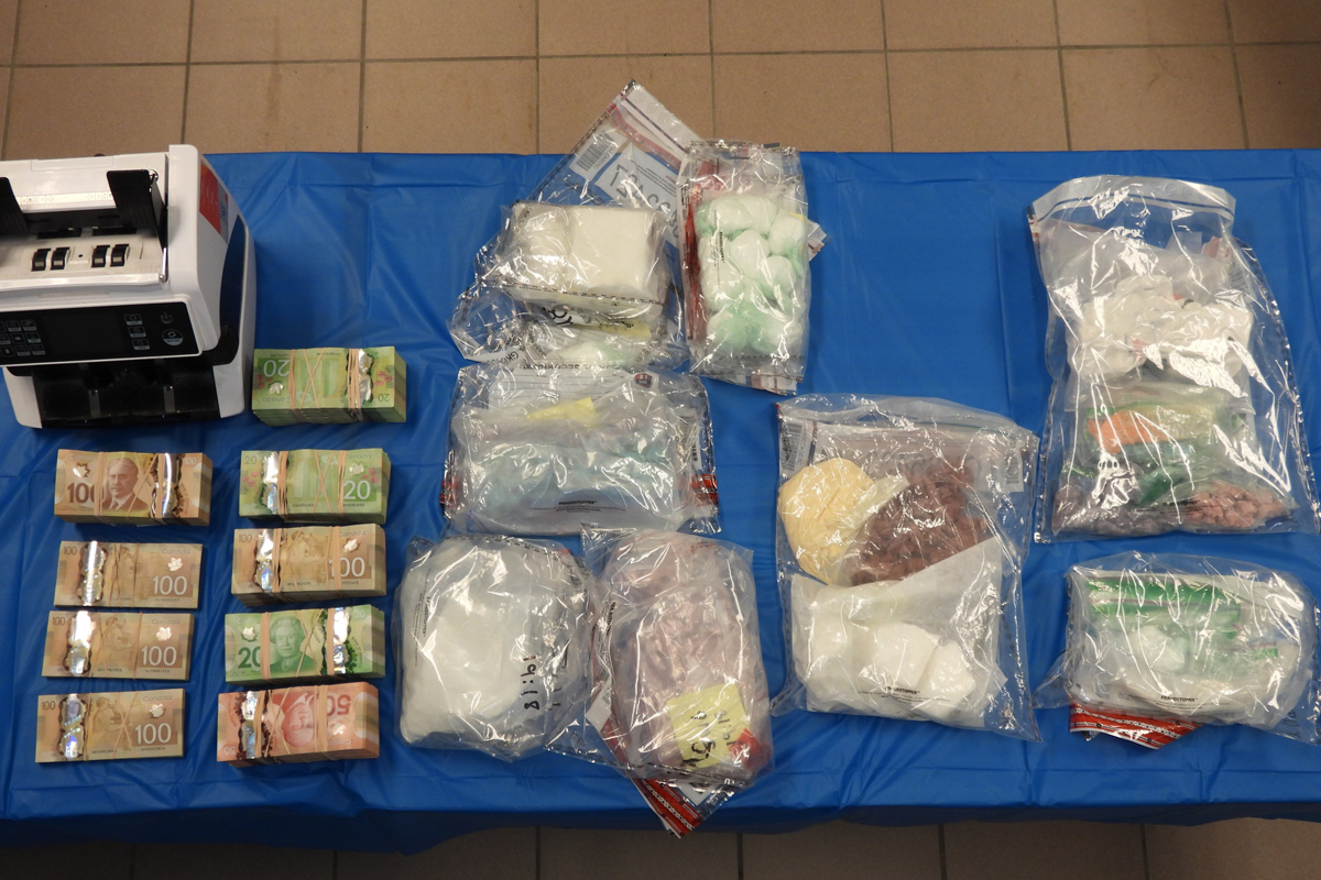During those searches, police seized three kilograms of fentanyl, three kilograms of cocaine, several ounces of methamphetamine, 10 kilograms of a cutting agent and other items used in selling drugs.
