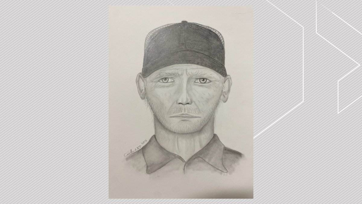 A composite sketch of a suspect police believe attemped to sexual assault a jogger on May 23, 2023.