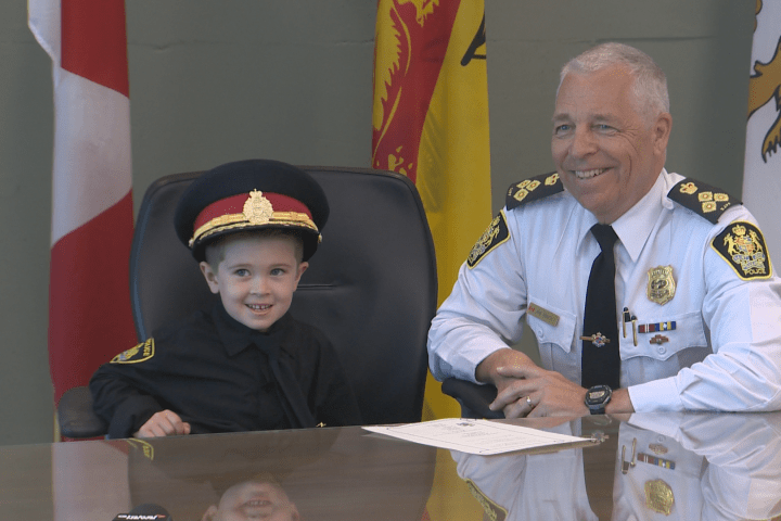 Saint John Police Force swears in new top cop, for a day