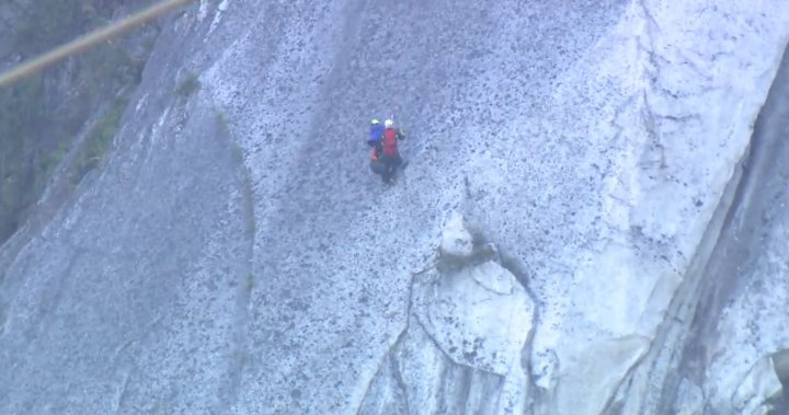 Base jumper rescued off Stawamus Chief face in Squamish – BC | Globalnews.ca