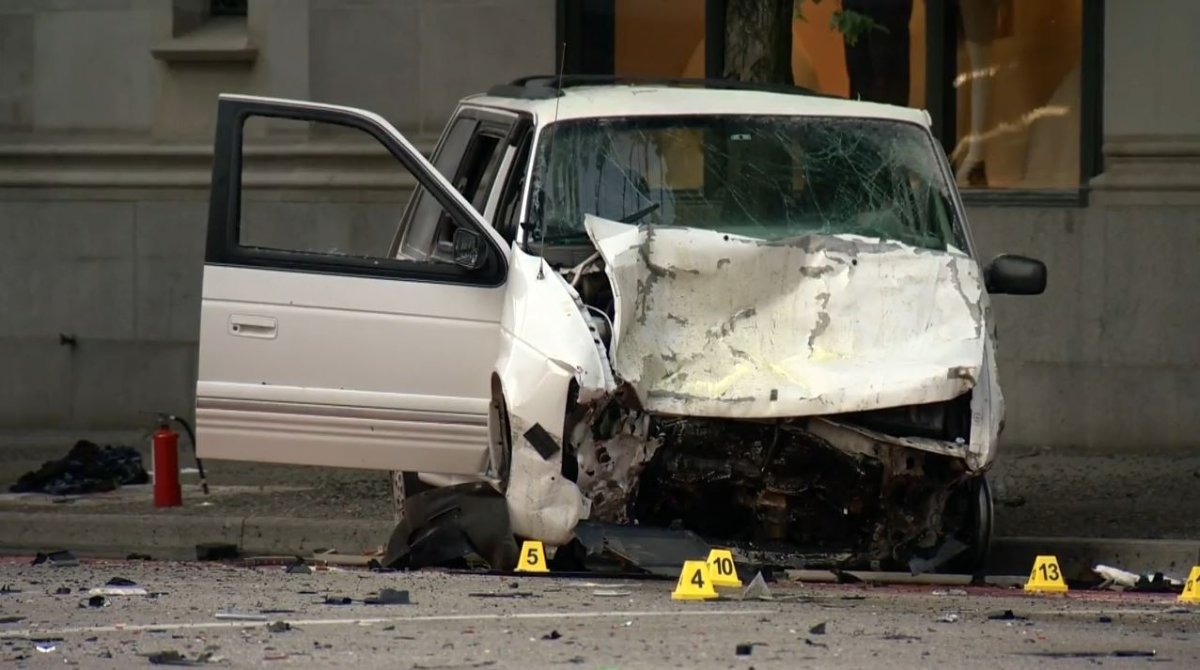 Two-car crash at Sixth and E leaves both drivers injured , closes  intersection