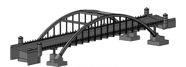 A drawing of the new Victoria Bridge structure.