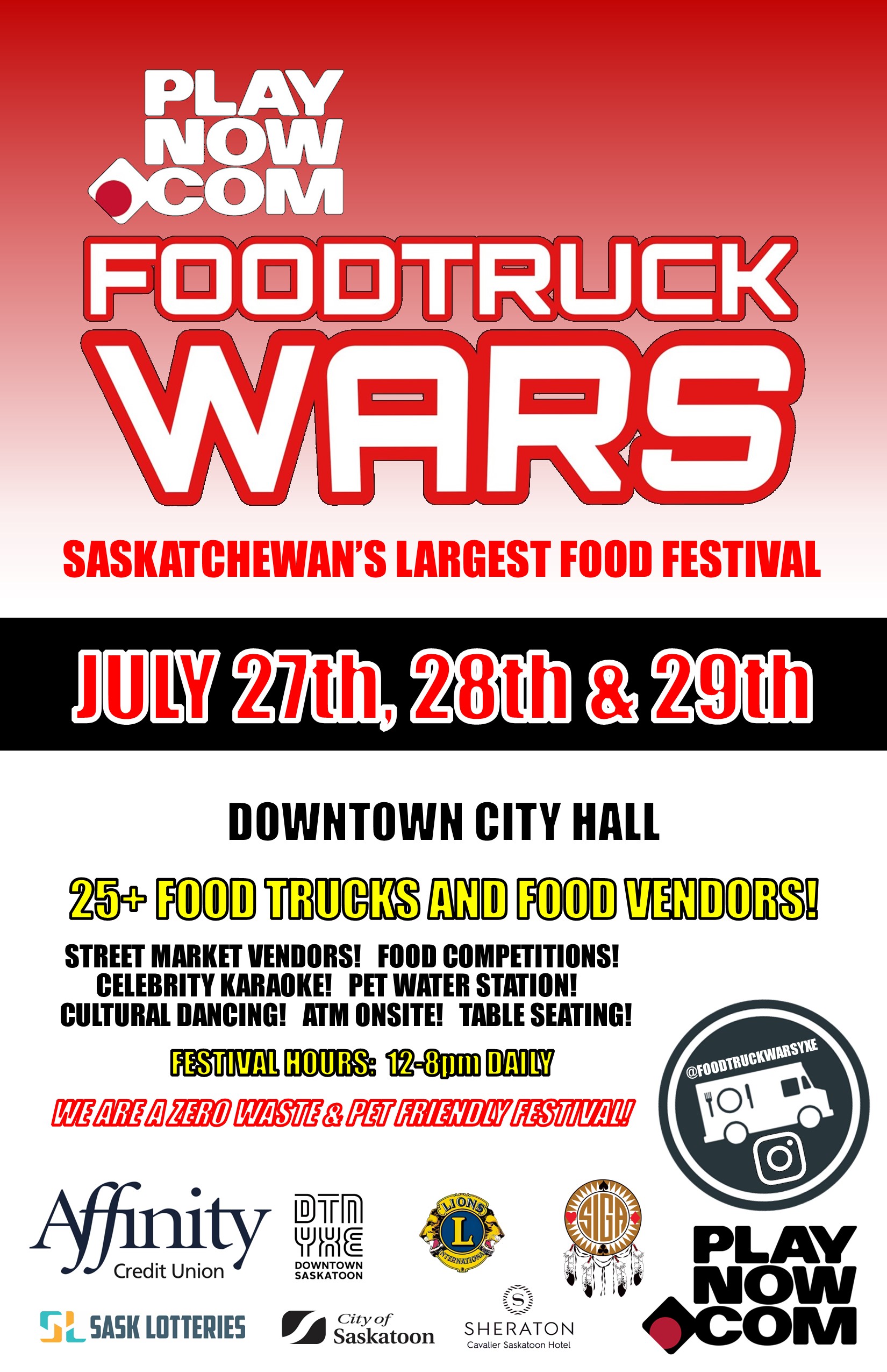 Food Trucks Take Over Downtown Saskatoon With PlayNow Foodtruck Wars   2023 FOODTRUCK WARS POSTER 