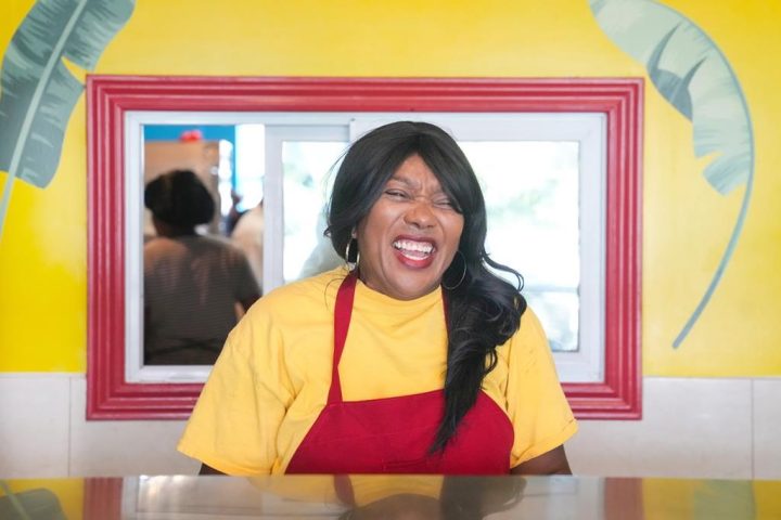 Stacy Porter of Stacy’s Island Flavor Restaurant and Caterer is photographed in restaurant in Toronto on Monday July 10, 2023.