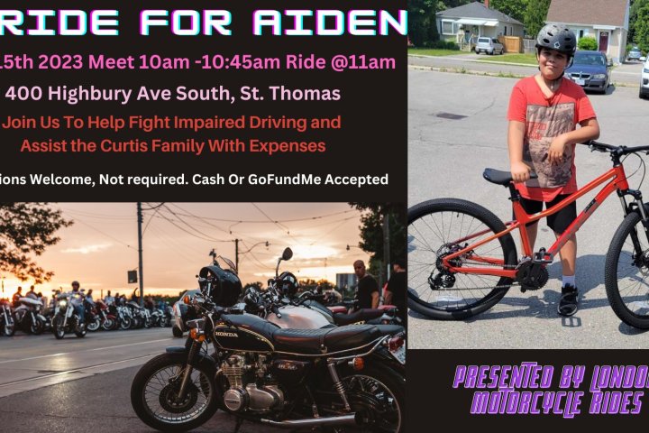 Motorcyclists lend support to family of St. Thomas boy killed in crash