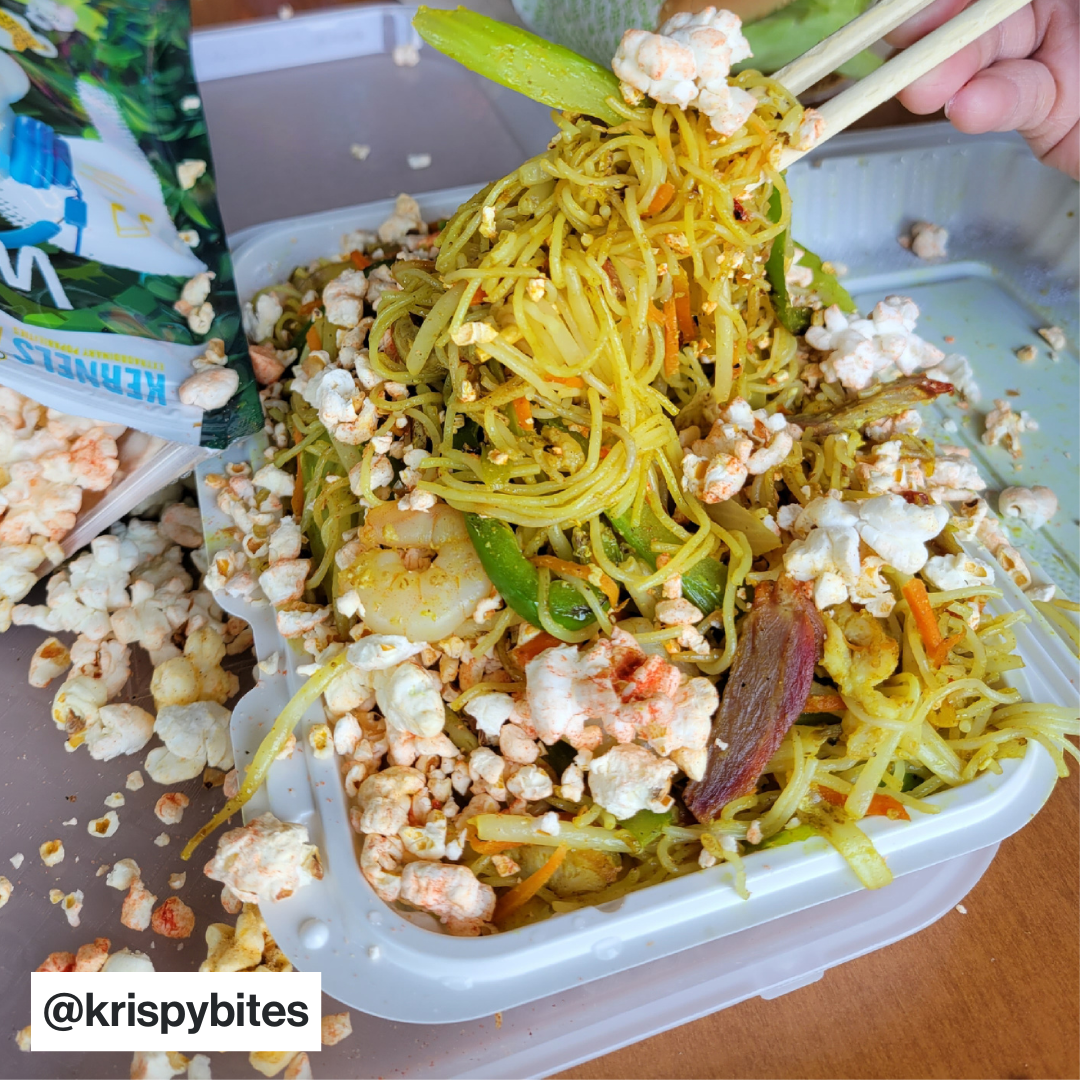 Krispy Kernels Singapore Noodles -- Kernels + Qwik Wok