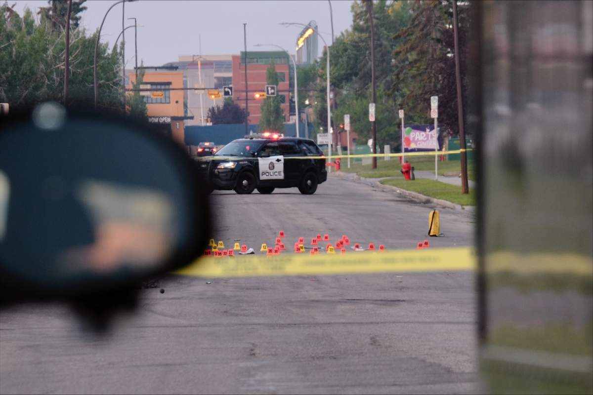 The scene where female pedestrian was killed in a hit-and-run on July 21, 2023.