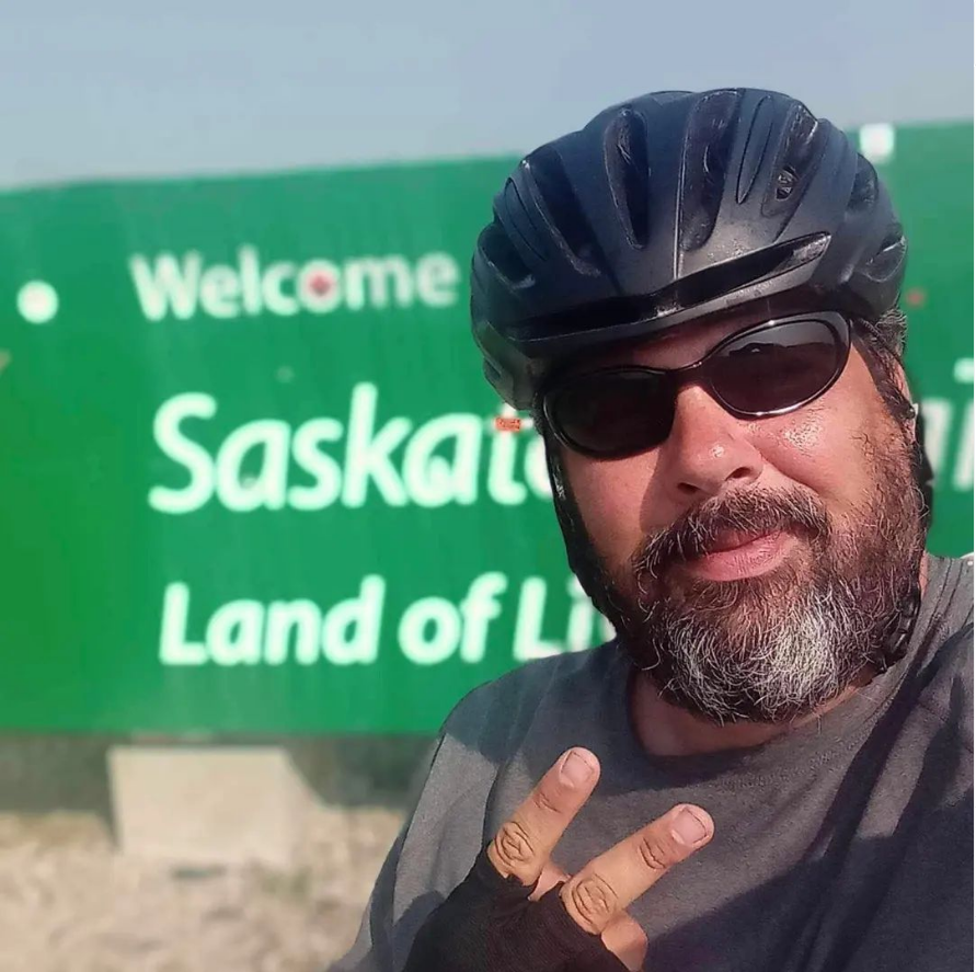 A man who is biking for mental health awareness across Canada stops in Regina to share his story of trials, tribulations and why he is biking across the nation.