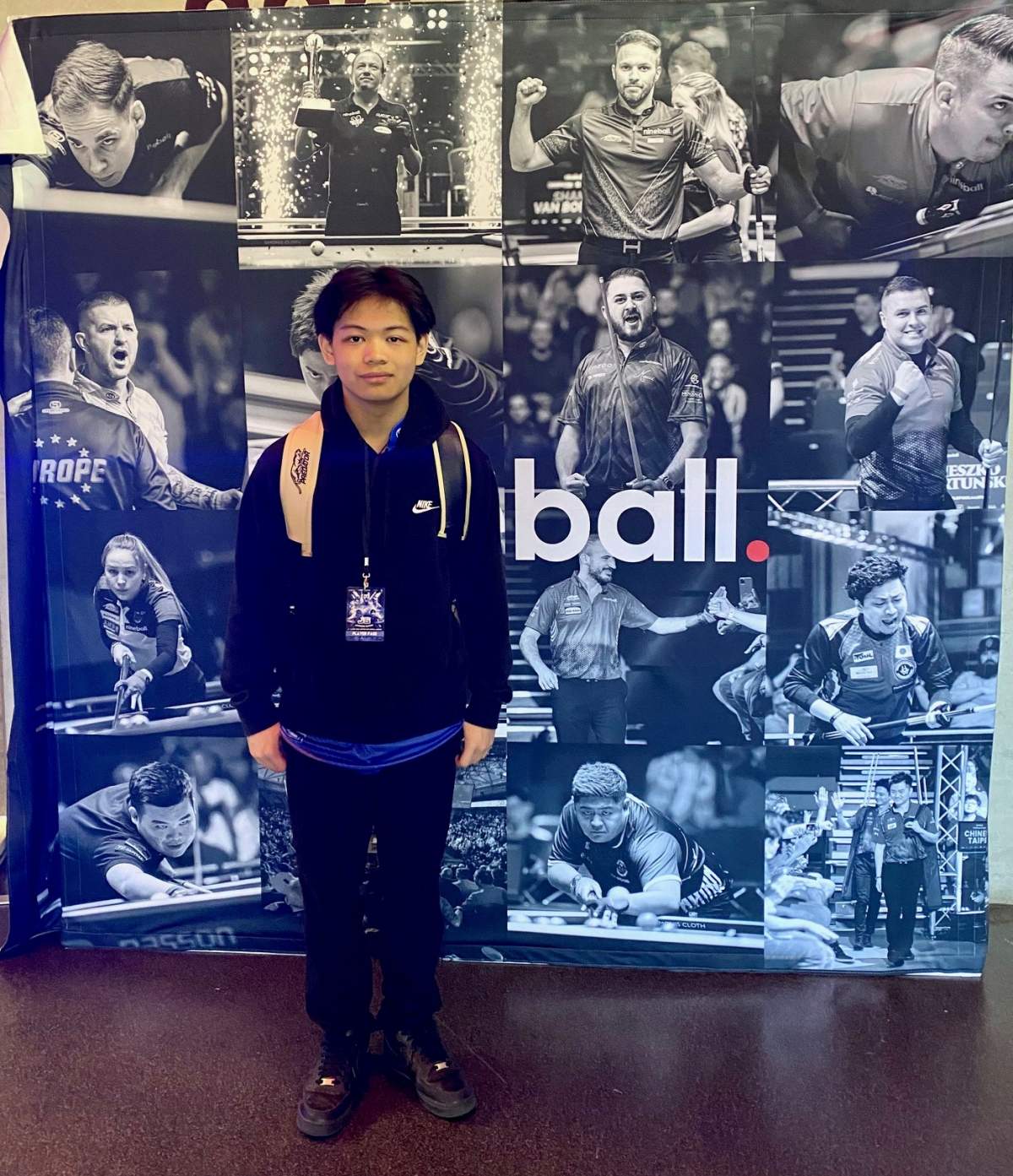 Bryzen Manipula at the Jason Shaw Juniors in London, England where he was a semifinalist.