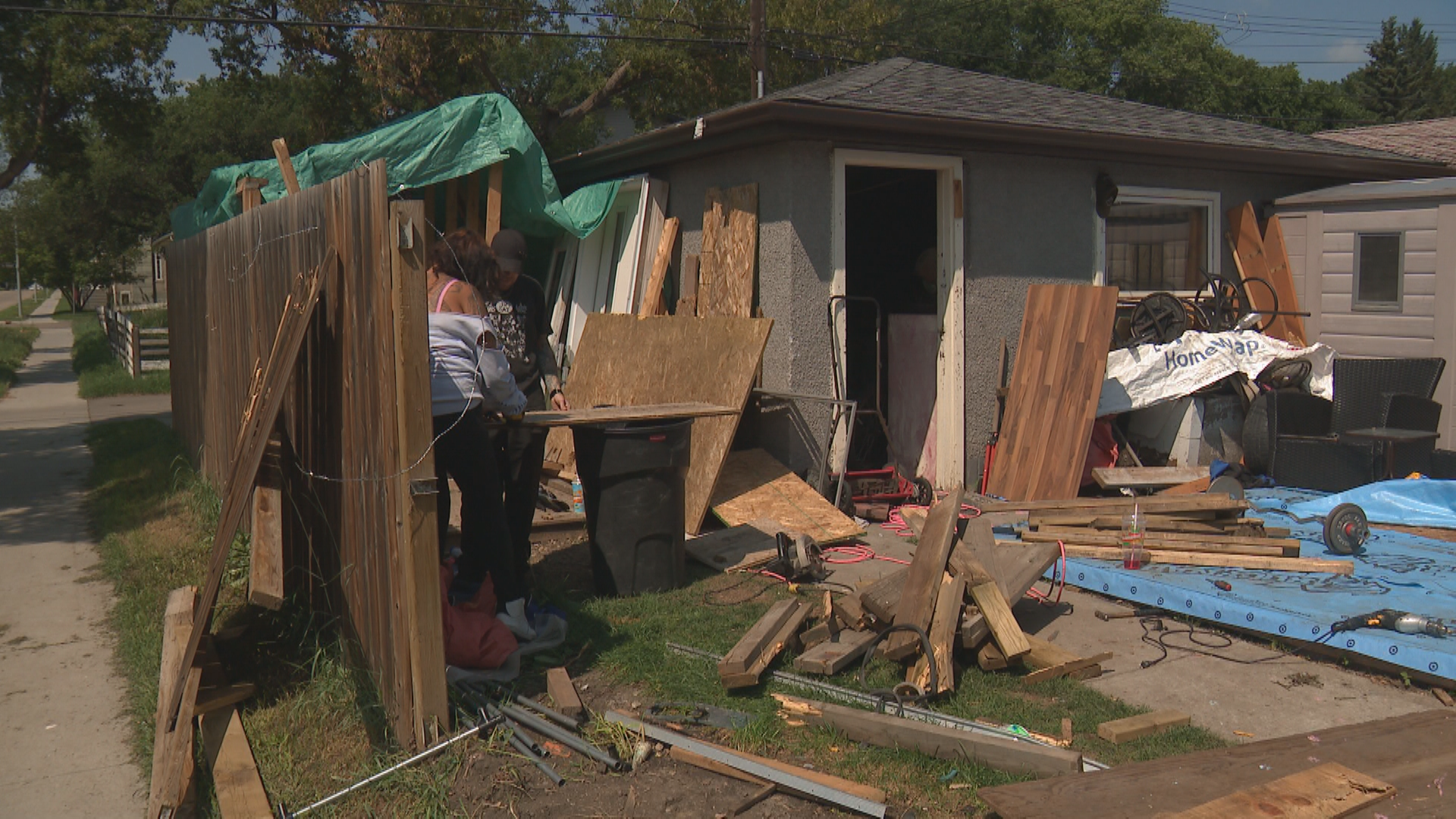 Around 12:10 a.m. on Wednesday, July 5, 2023, Edmonton police were called to a home in the area of 122 Avenue and 92 Street that had been hit and significantly damaged by a silver sedan.