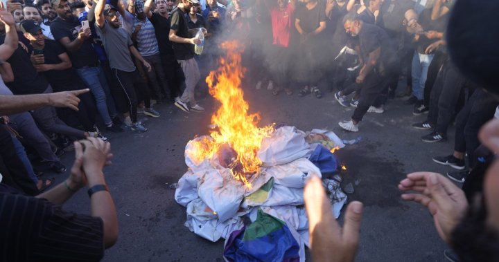 Protesters storm Swedish embassy in Baghdad, set fire over planned Qur’an burning