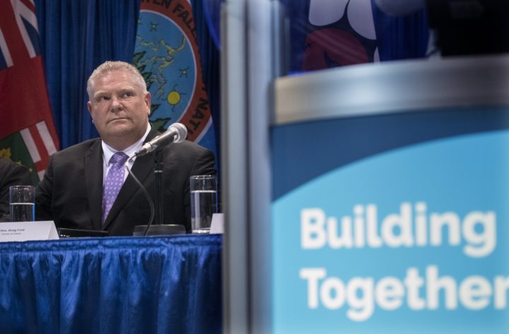 Лидерът на Онтарио Първа нация предупреждава правителството на Ford че