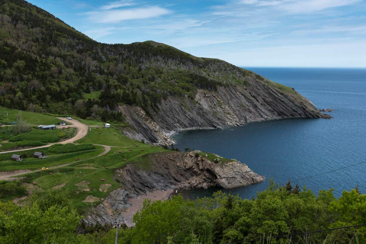 Scenic view of coastline at Meat Cove, Cape North, Cabot Trail, Cape Breton Island, Nova Scotia on Sunday, June 12, 2016. THE CANADIAN PRESS IMAGES/Keith Levit