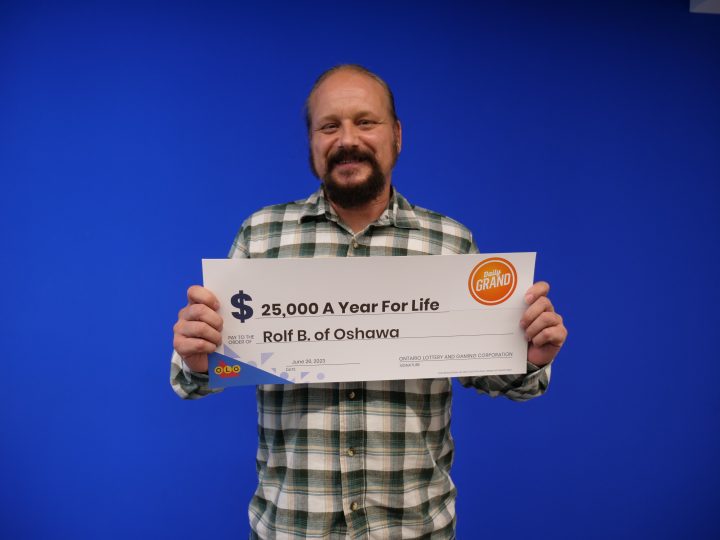 Oshawa resident Rolf Balentin, 56, won the second prize in the June 15 Daily Grand draw.