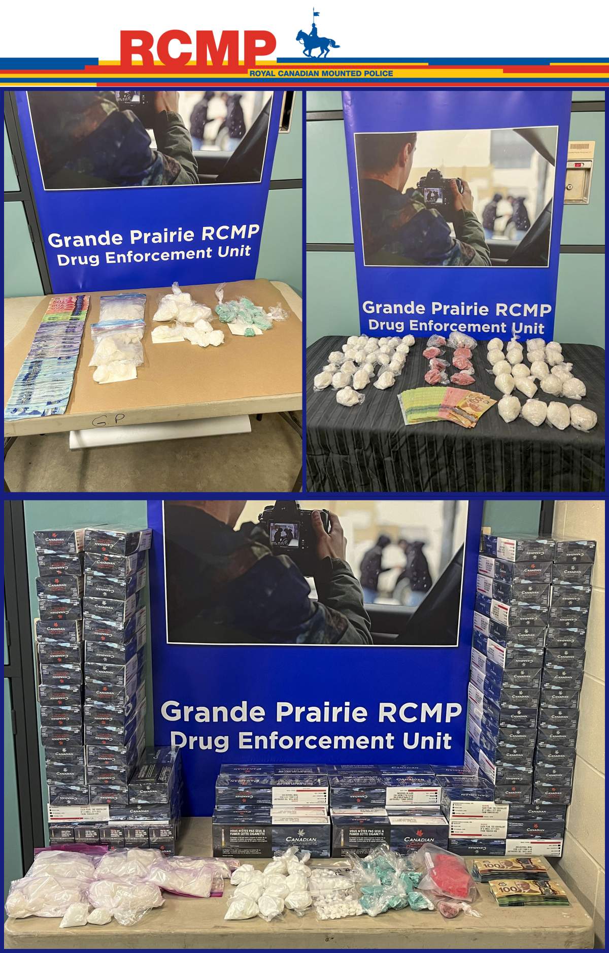 drugs sized after a multi-month long drug trafficking investigation.