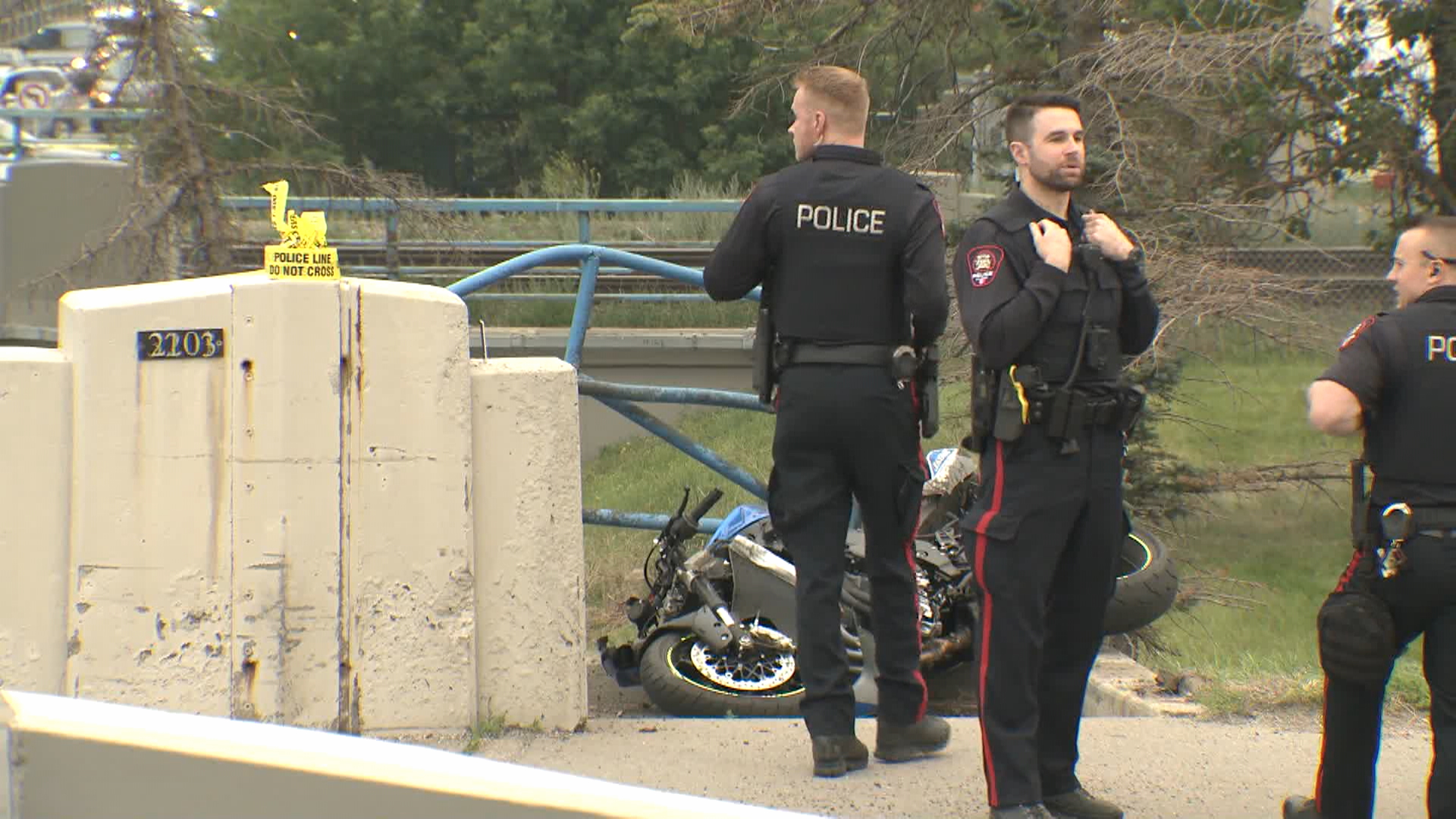 Man Dead After Motorcycle Crash In Southwest Calgary Police Calgary   Fatal Motorcycle Crash 1 