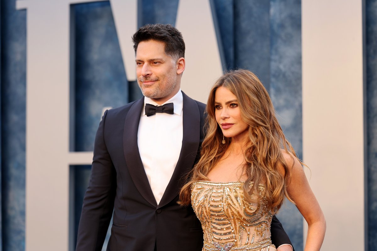 Joe Manganiello and Sofía Vergara attend the 2023 Vanity Fair Oscar Party Hosted By Radhika Jones at Wallis Annenberg Center for the Performing Arts on March 12, 2023 in Beverly Hills, California.