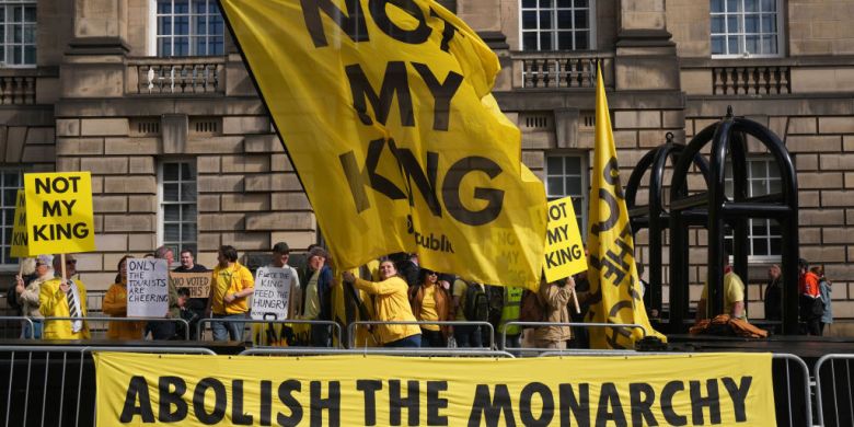 'Not my King!': Protesters in Scotland boo, heckle King Charles