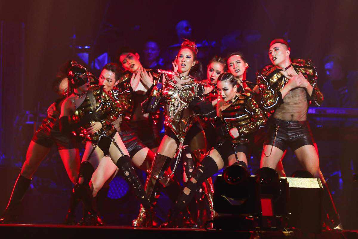 Singer Coco Lee performs onstage during her concert at the Taipei Arena on June 21, 2019 in Taipei, Taiwan of China.