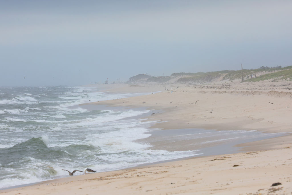 Gilgo Beach is seen on July 14, 2023 in Babylon, New York. A suspect in the Gilgo Beach killings was arrested in the unsolved case tied to at least 10 sets of human remains that were discovered since 2010 in suburban Long Island. The suspect Rex Heuermann is expected to be arraigned after his arrest Thursday night.