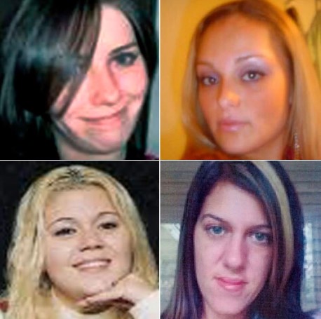 The so-called Gilgo Four, clockwise from top left: Maureen Brainard-Barnes, Melissa Barthelemy, Megan Waterman and Amber Costello.