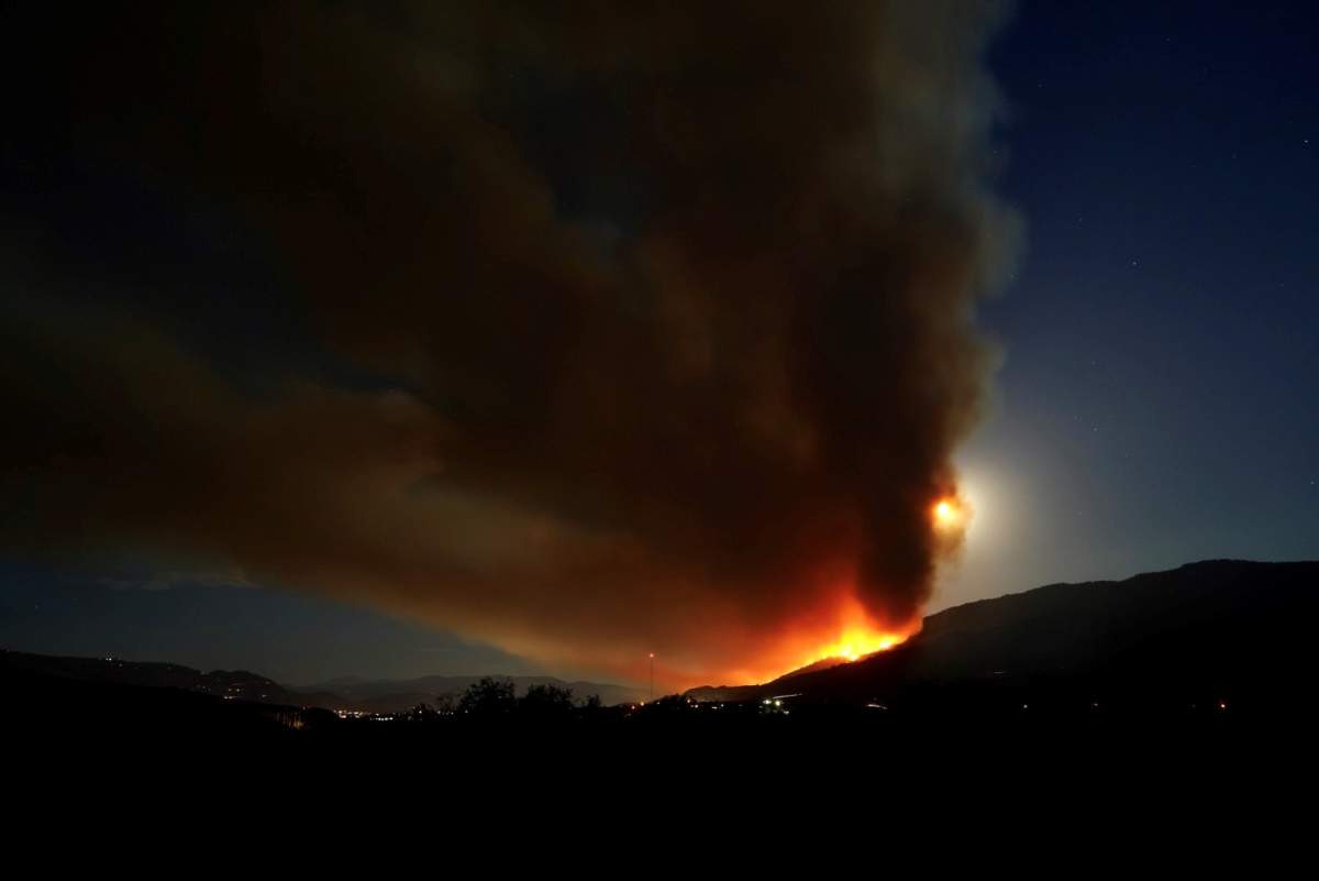 Eagle Bluff wildfire near Osoyoos, B.C.