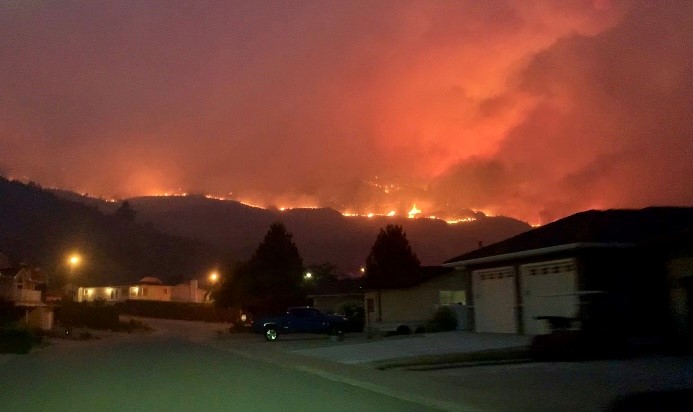 Eagle Bluff wildfire near Osoyoos, B.C.
