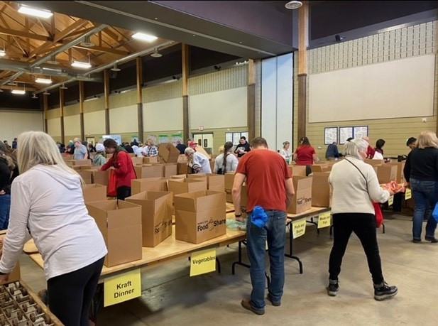 A photo from Food Share Hamilton. The agency is reporting that the number of people using food banks in the city has increased 40 per cent year over year as of June 2023.