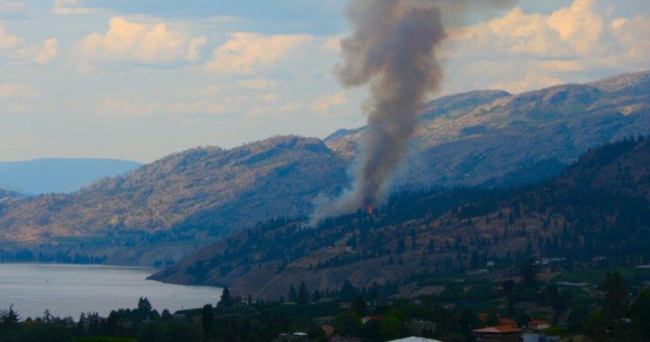 Out-of-control wildfire breaks out north of Naramata