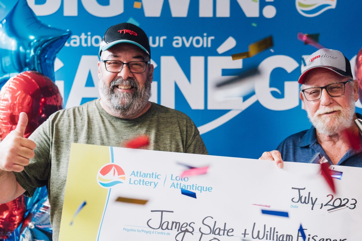Jim Slate of Shediac, N.B., is now a two-time Atlantic Lottery winner. This time around, he's sharing the cash with his long-time friend, Bill Eisener.