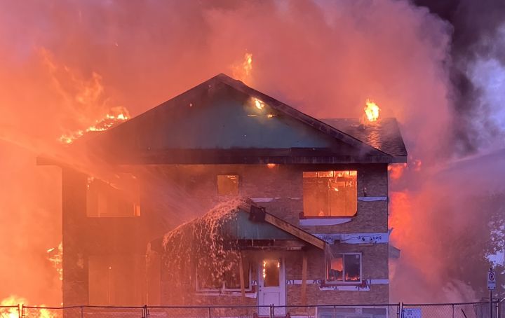 Two homes under construction in west Edmonton were seriously damaged Thursday by a fire that broke out early in the morning.