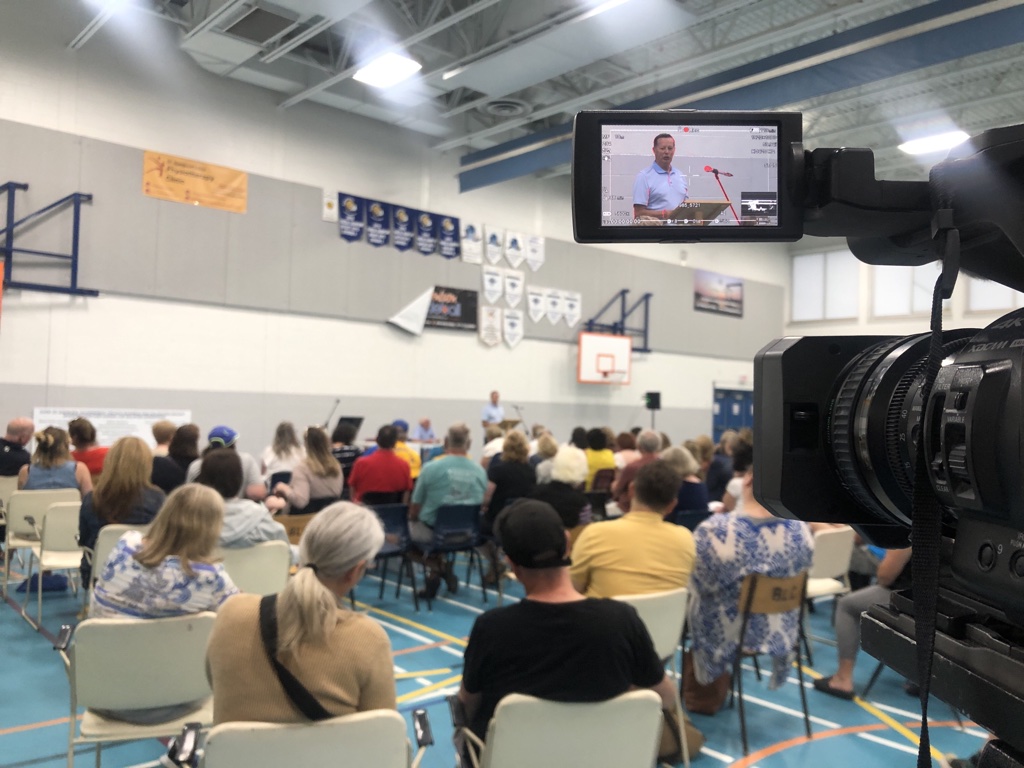 Some 200 people attended a community meeting in Hammonds Plains on Thursday evening two months after the destructive wildfires swept through the community.